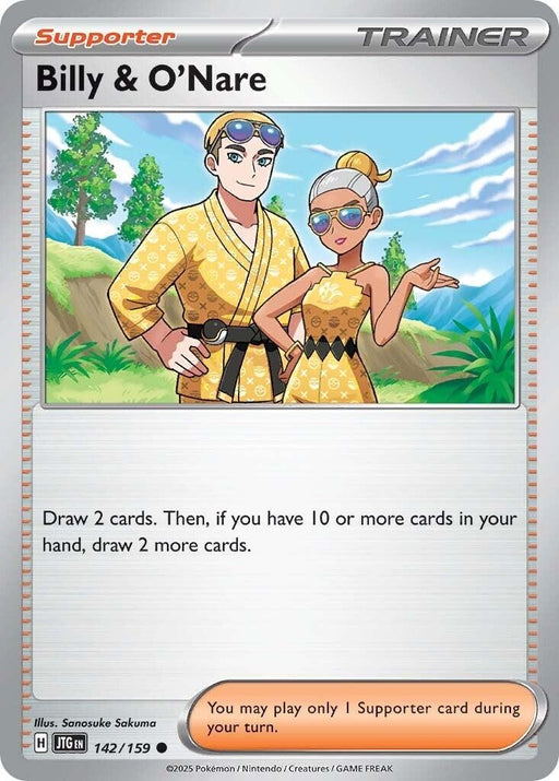 Image for Billy & O'Nare (142/159) (Reverse Holofoil) [SV09: Journey Together] - Pokemon