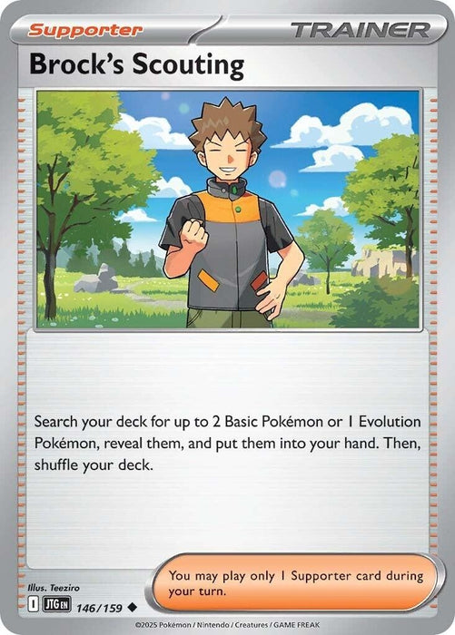 Image for Brock's Scouting (146/159) (Reverse Holofoil) [SV09: Journey Together] - Pokemon