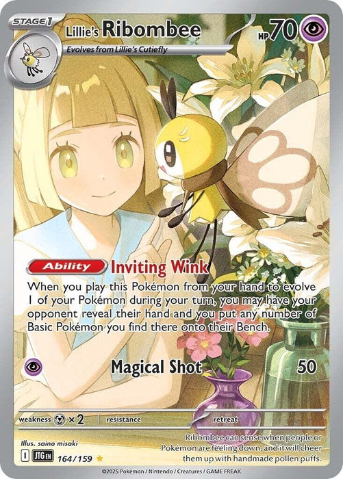 Image for Lillie's Ribombee (164/159) (Holofoil) [SV09: Journey Together] - Pokemon