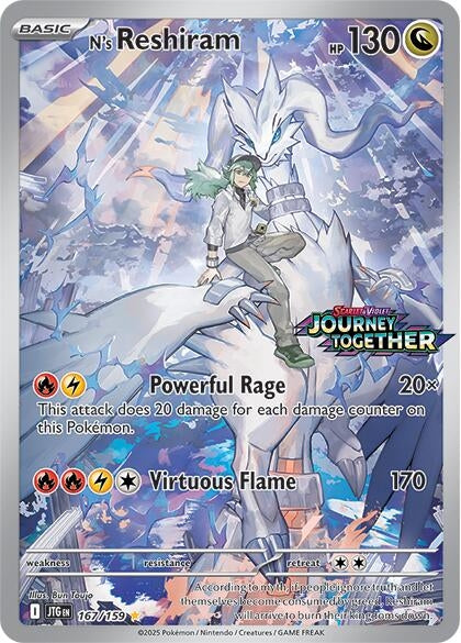 Image for N's Reshiram - 167/159 (Journey Together Stamped) (167/159) (Holofoil) [Miscellaneous Cards & Products] - Pokemon