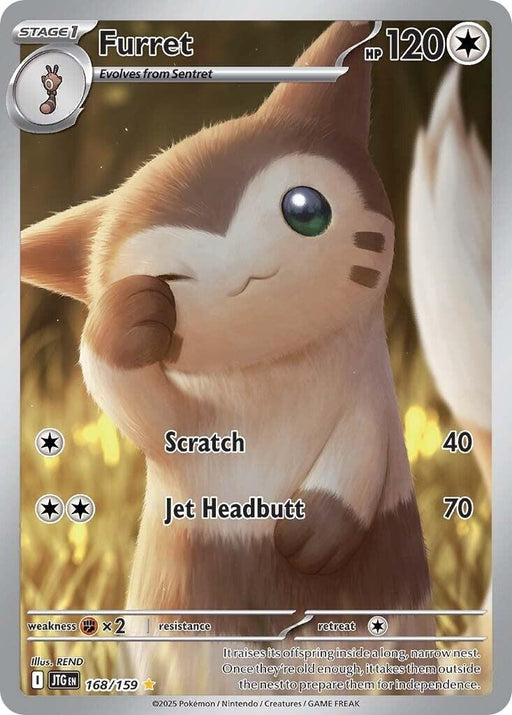 Image for Furret (168/159) (Holofoil) [SV09: Journey Together] - Pokemon