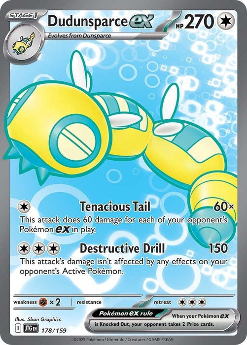 Image for Dudunsparce ex (178/159) [SV09: Journey Together] - Pokemon