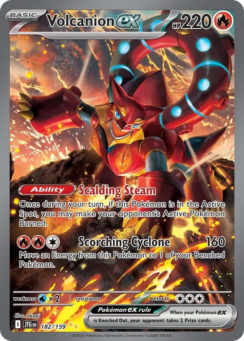 Image for Volcanion ex (182/159) (Holofoil) [SV09: Journey Together] - Pokemon
