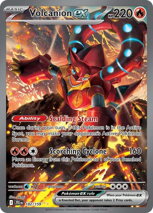 Image for Volcanion ex (182/159) (Holofoil) [SV09: Journey Together] - Pokemon