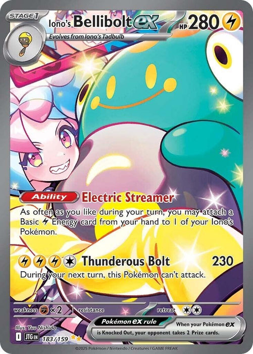 Image for Iono's Bellibolt ex (183/159) (Holofoil) [SV09: Journey Together] - Pokemon
