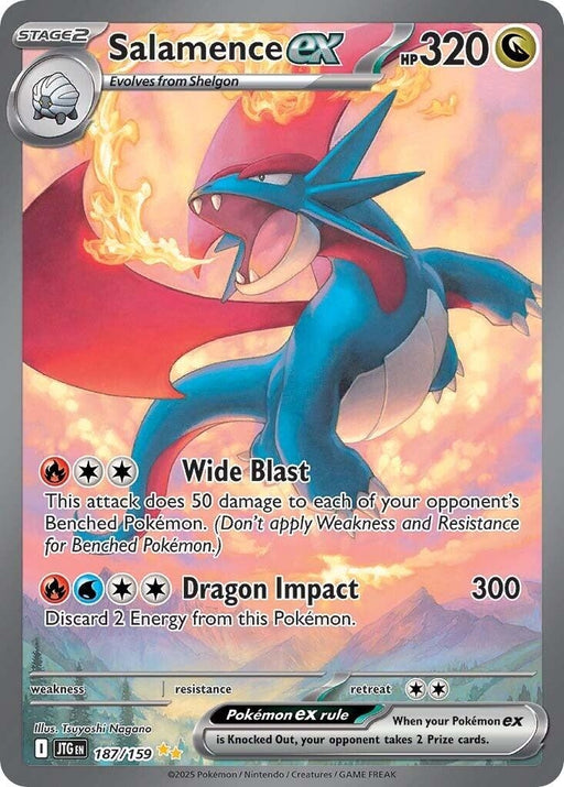 Image for Salamence ex (187/159) (Holofoil) [SV09: Journey Together] - Pokemon