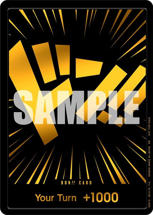 Image for DON!! Card (Black and Gold) (Foil) [One Piece Promotion Cards] - One Piece Card Game