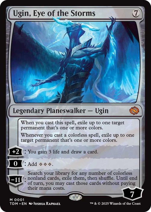 Image for Ugin, Eye of the Storms (1) (Foil) [Tarkir: Dragonstorm] (TDM) - Magic: The Gathering