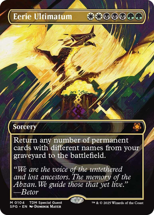 Image for Eerie Ultimatum (Borderless) (104) [Special Guests] - Magic: The Gathering