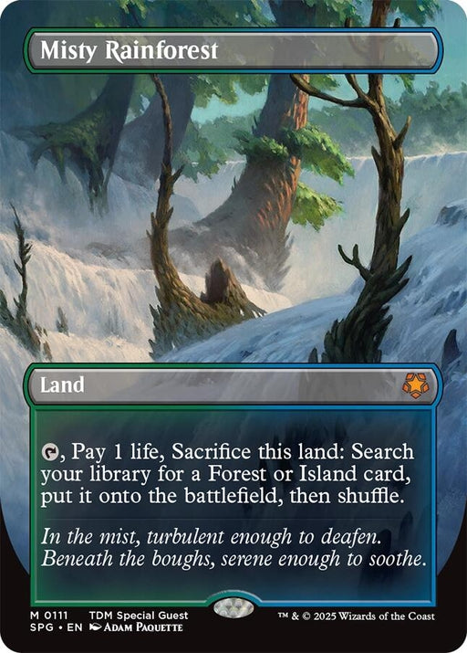 Image for Misty Rainforest (Borderless) (111) (Foil) [Special Guests] - Magic: The Gathering