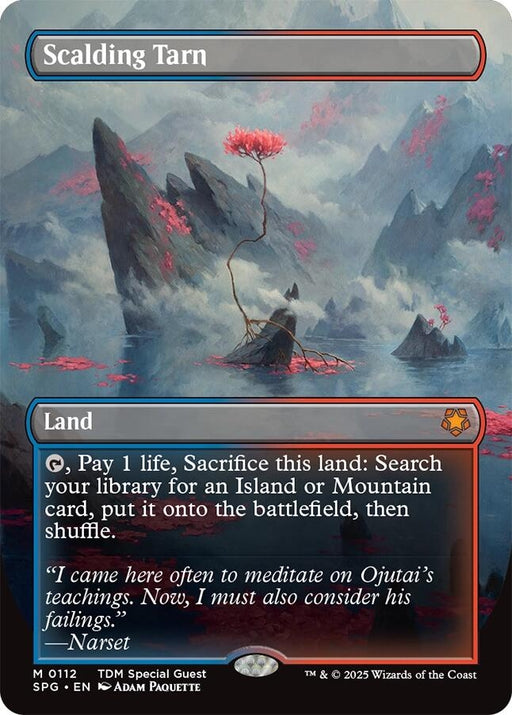Image for Scalding Tarn (Borderless) (112) [Special Guests] - Magic: The Gathering