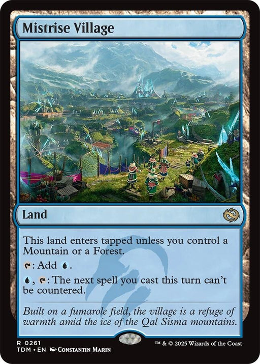 Image for Mistrise Village (261) (Foil) [Tarkir: Dragonstorm] - Magic: The Gathering