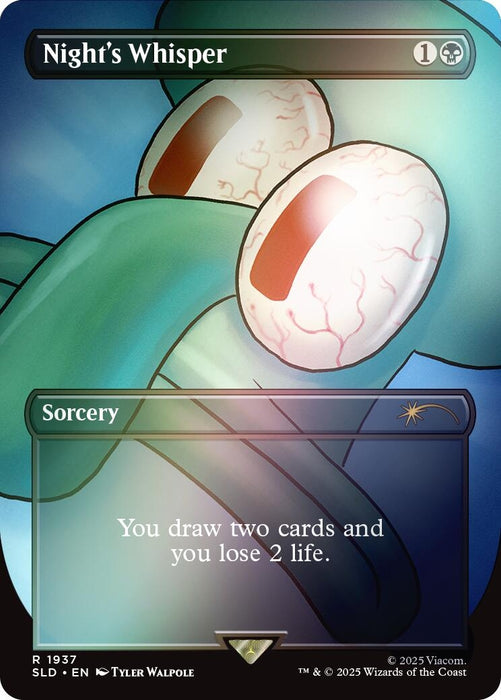 Image for Night's Whisper (Rainbow Foil) (1937) (Foil) [Secret Lair Drop Series] - Magic: The Gathering