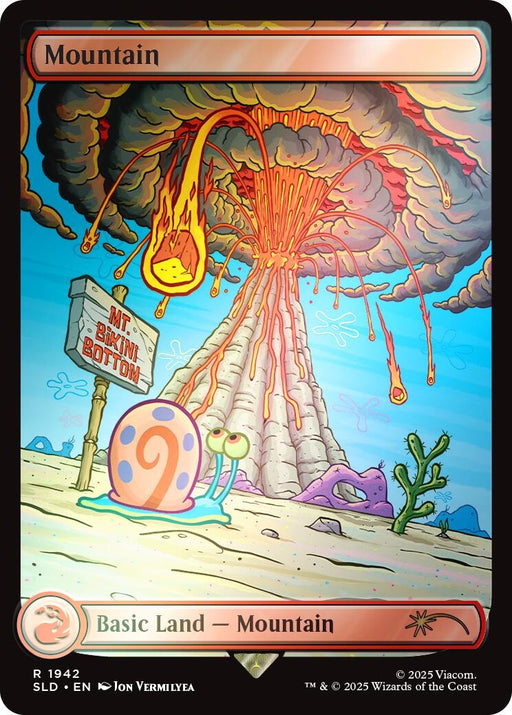 Image for Mountain (1942) (Rainbow Foil) (1942) (Foil) [Secret Lair Drop Series] - Magic: The Gathering