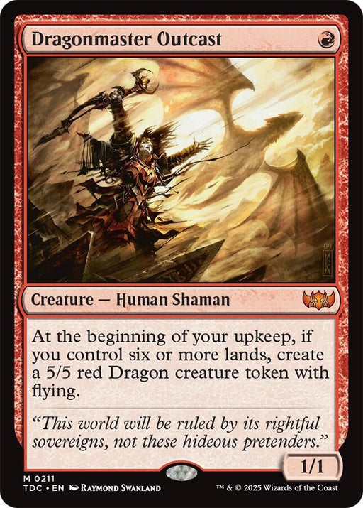 Image for Dragonmaster Outcast (211) [Tarkir: Dragonstorm] - Magic: The Gathering