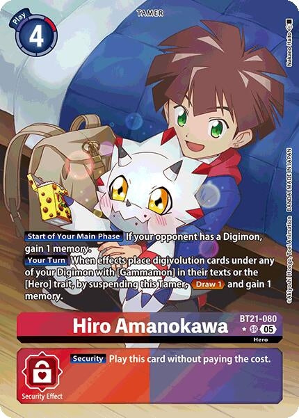 Hiro Amanokawa (Alternate Art) (BT21-080 SR) (Foil) [World Convergence]