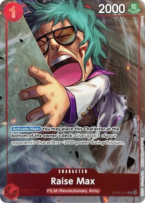 Image for Raise Max (Premium Card Collection -Best Selection Vol. 3-) (OP06-016) (Foil) [One Piece Promotion Cards] - One Piece Card Game