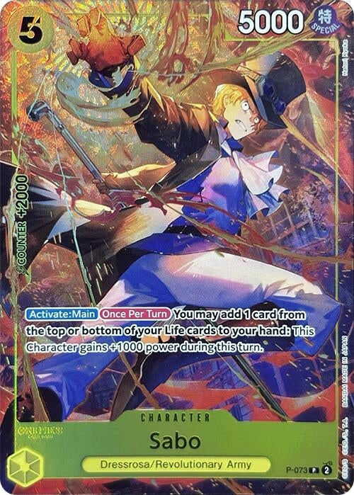 Image for Sabo (Premium Card Collection -Best Selection Vol. 3-) (P-073) (Foil) [One Piece Promotion Cards] - One Piece Card Game