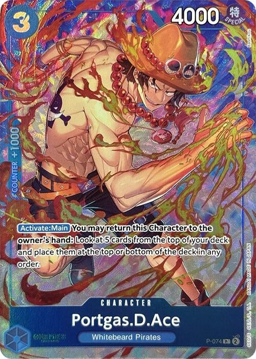 Image for Portgas.D.Ace (Premium Card Collection -Best Selection Vol. 3-) (P-074) (Foil) [One Piece Promotion Cards] - One Piece Card Game
