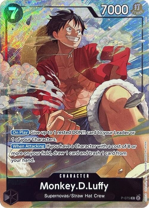 Image for Monkey.D.Luffy (Premium Card Collection -Best Selection Vol. 3-) (P-075) (Foil) [One Piece Promotion Cards] - One Piece Card Game