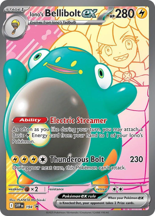 Image for Iono's Bellibolt ex - 194 (194) (Holofoil) [SV: Scarlet & Violet Promo Cards] (SVP) - Pokemon