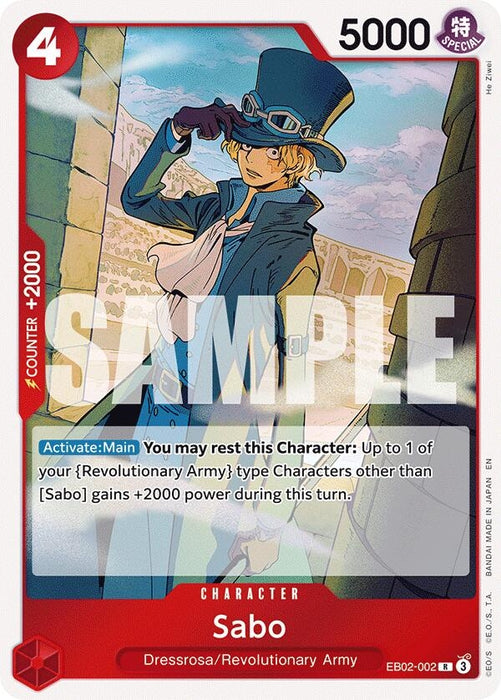 Sabo (EB02-002) (Foil) [Extra Booster: Anime 25th Collection]