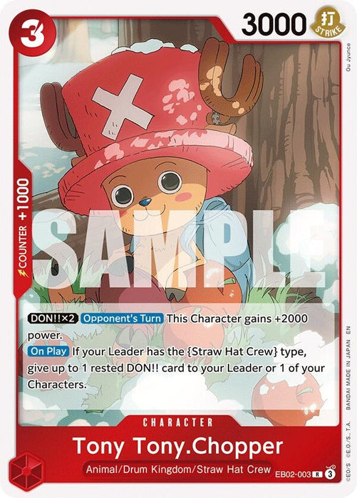 Image for Tony Tony.Chopper (EB02-003) (Foil) [Extra Booster: Anime 25th Collection] - One Piece Card Game