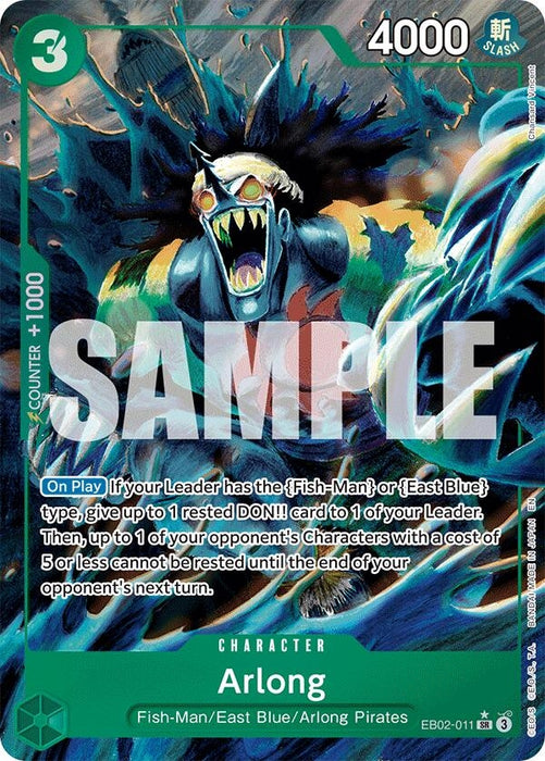 Image for Arlong (Alternate Art) (EB02-011) (Foil) [Extra Booster: Anime 25th Collection] - One Piece Card Game