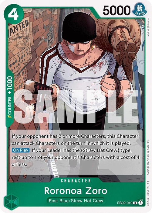 Roronoa Zoro (EB02-019) (Foil) [Extra Booster: Anime 25th Collection]