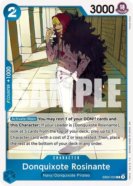 Image for Donquixote Rosinante (EB02-025) (Foil) [Extra Booster: Anime 25th Collection] - One Piece Card Game