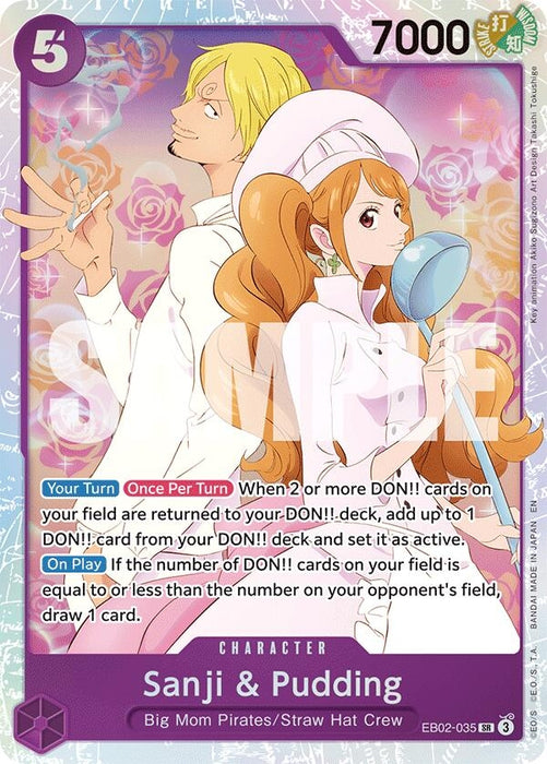 Sanji & Pudding (EB02-035) (Foil) [Extra Booster: Anime 25th Collection]