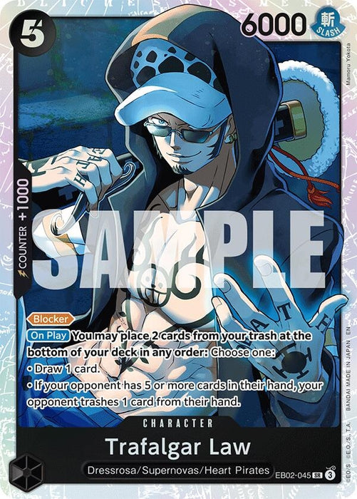 Image for Trafalgar Law (EB02-045) (Foil) [Extra Booster: Anime 25th Collection] - One Piece Card Game