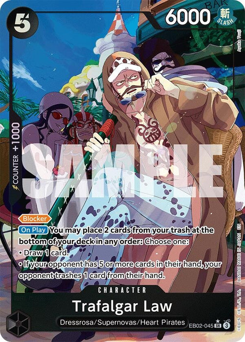 Trafalgar Law (Alternate Art) (EB02-045) (Foil) [Extra Booster: Anime 25th Collection]