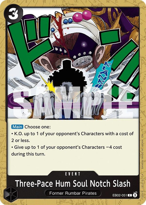 Image for Three-Pace Hum Soul Notch Slash (EB02-051) [Extra Booster: Anime 25th Collection] - One Piece Card Game