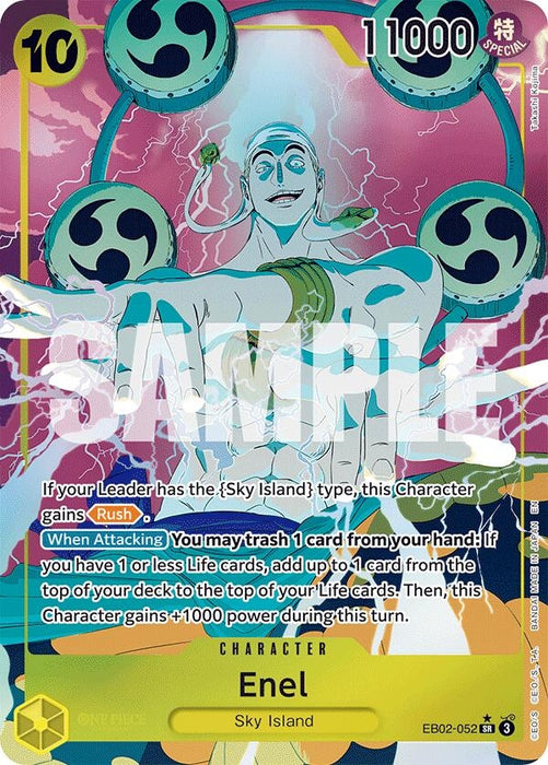 Enel (Alternate Art) (EB02-052) (Foil) [Extra Booster: Anime 25th Collection]