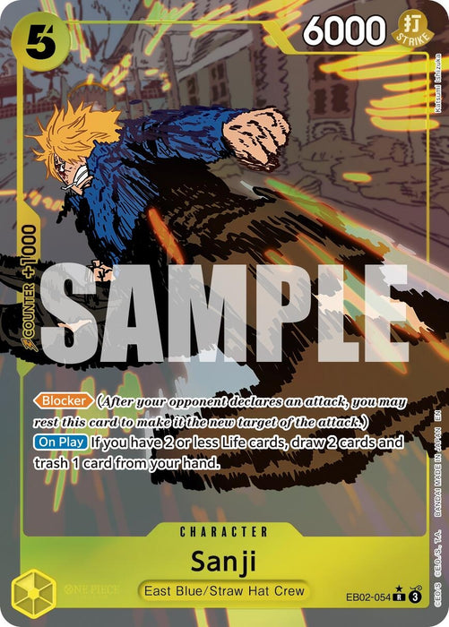 Sanji (Alternate Art) (EB02-054) (Foil) [Extra Booster: Anime 25th Collection]