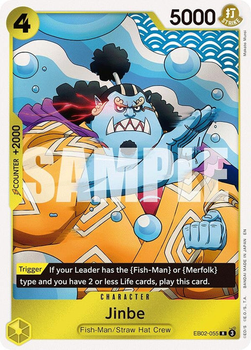 Image for Jinbe (EB02-055) (Foil) [Extra Booster: Anime 25th Collection] - One Piece Card Game