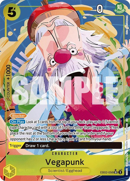 Image for Vegapunk (Alternate Art) (EB02-056) (Foil) [Extra Booster: Anime 25th Collection] - One Piece Card Game