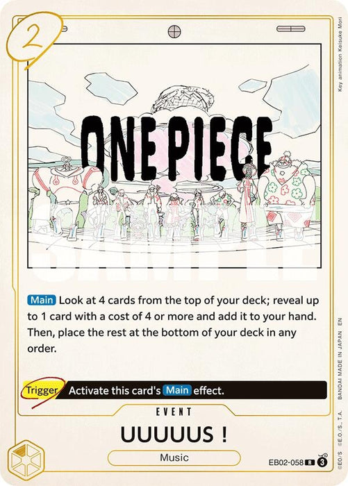 Image for UUUUUS! (EB02-058) (Foil) [Extra Booster: Anime 25th Collection] - One Piece Card Game