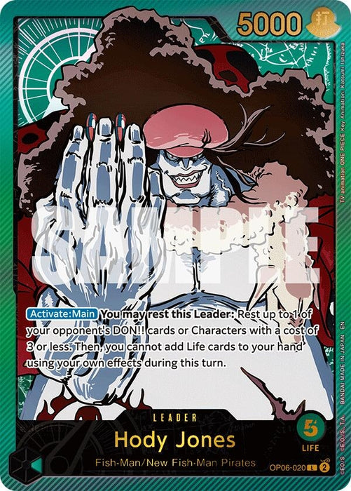Hody Jones (SP) (OP06-020) (Foil) [Extra Booster: Anime 25th Collection]