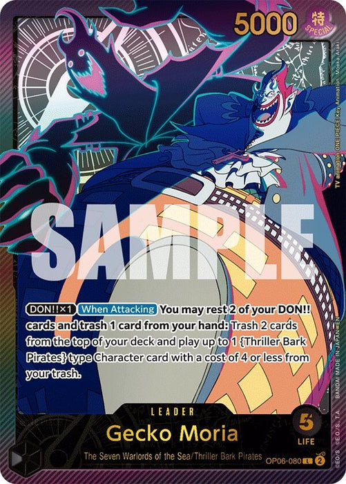 Image for Gecko Moria (SP) (OP06-080) (Foil) [Extra Booster: Anime 25th Collection] - One Piece Card Game
