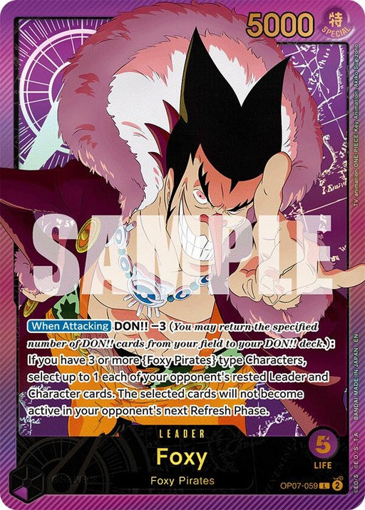 Image for Foxy (SP) (OP07-059) (Foil) [Extra Booster: Anime 25th Collection] - One Piece Card Game