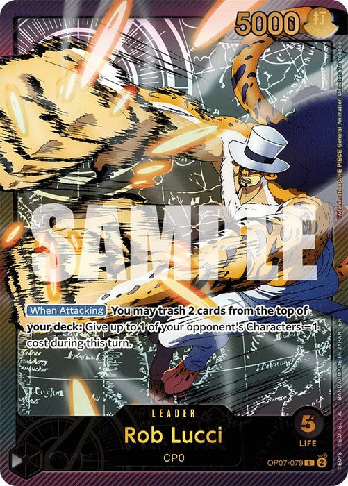 Rob Lucci (SP) (OP07-079) (Foil) [Extra Booster: Anime 25th Collection]