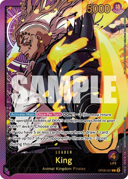 Image for King (SP) (OP08-057) (Foil) [Extra Booster: Anime 25th Collection] - One Piece Card Game