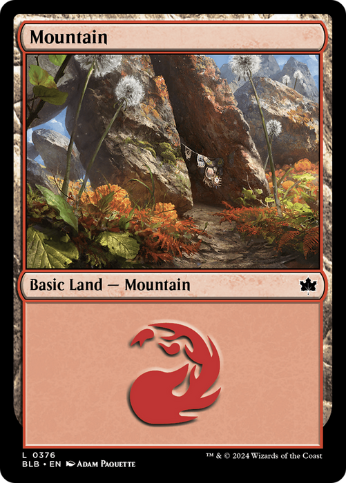 Mountain [BLB-376] Foil - Bloomburrow