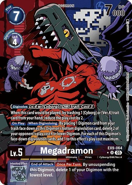 Megadramon (Alternate Art) (EX9-064 SR) (Foil) [Versus Monsters]