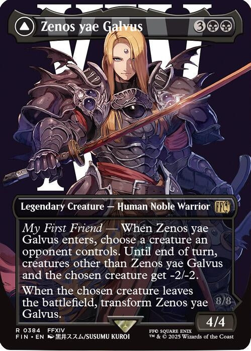 Image for Zenos yae Galvus (Borderless) (384) (Foil) [FINAL FANTASY] - Magic: The Gathering