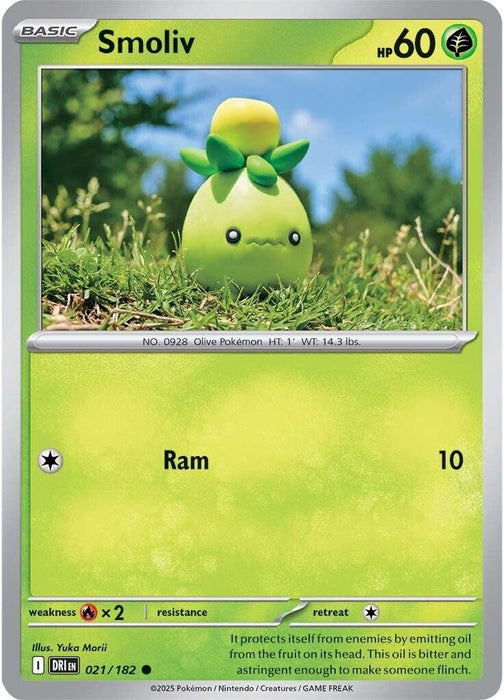 Image for Smoliv (021/182) [SV10: Destined Rivals] - Pokemon