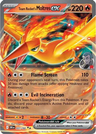 Team Rocket's Moltres ex (031/182) Holofoil [SV10: Destined Rivals]