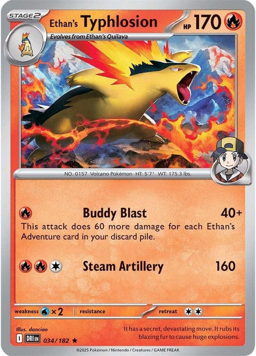 Image for Ethan's Typhlosion (034/182) (Holofoil) [SV10: Destined Rivals] - Pokemon